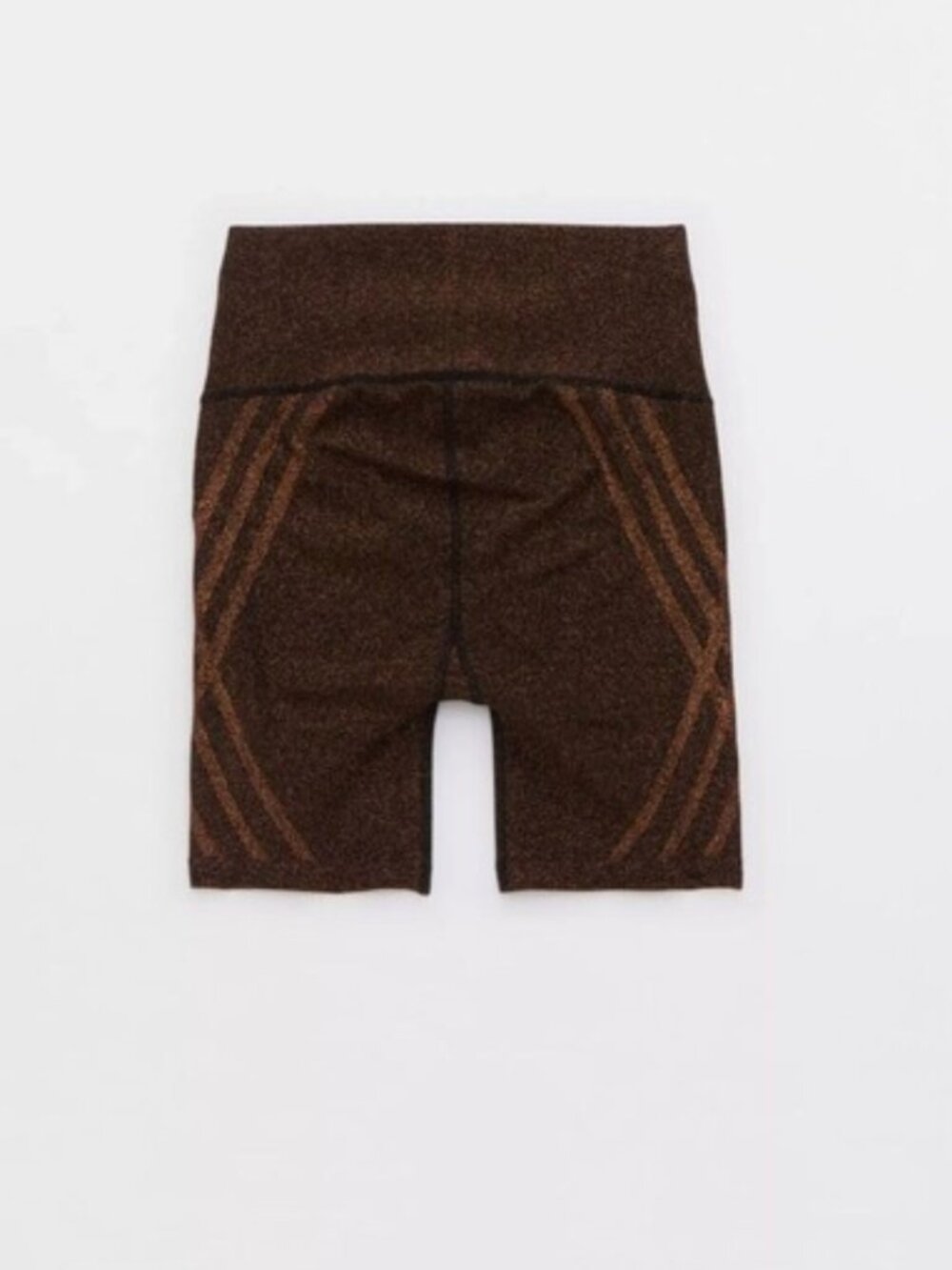 OFFLINE BY AERIE SEAMLESS LUREX BIKE SHORT GOLD XS NEW - Picture 6 of 13